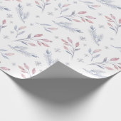 Bleke kerstfeestdag in de winter cadeaupapier (Hoek)