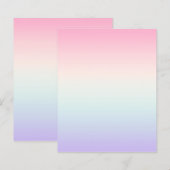 Bleke kleurrijke gradiënt achtergrond (Voorkant / Achterkant)