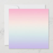 Bleke kleurrijke gradiënt achtergrond bedankkaart (Voorkant)