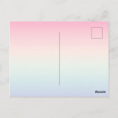 Bleke kleurrijke gradiënt achtergrond briefkaart (Achterkant)