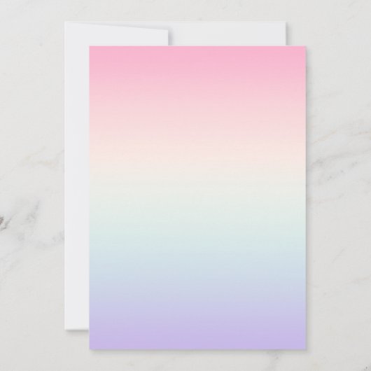 Bleke kleurrijke gradiënt achtergrond kaart (Achterkant)