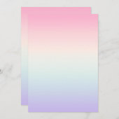 Bleke kleurrijke gradiënt achtergrond kaart (Voorkant / Achterkant)