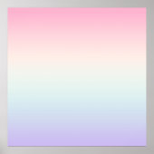 Bleke kleurrijke gradiënt achtergrond poster (Voorkant)