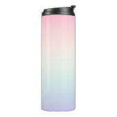 Bleke kleurrijke gradiënt achtergrond thermosbeker (Gedraaid links)