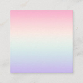 Bleke kleurrijke gradiënt achtergrond vierkante visitekaartje