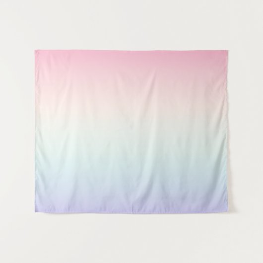 Bleke kleurrijke gradiënt achtergrond wandkleed (Voorkant (horizontaal))