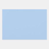 Bleke korenbloem blauw effen kleur inpakpapier vel (Voorkant 3)