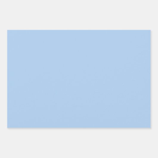 Bleke korenbloem blauw effen kleur inpakpapier vel (Voorkant 3)