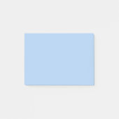 Bleke korenbloem blauw effen kleur post-it® notes (Voorkant)