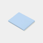 Bleke korenbloem blauw effen kleur post-it® notes (Schuin)