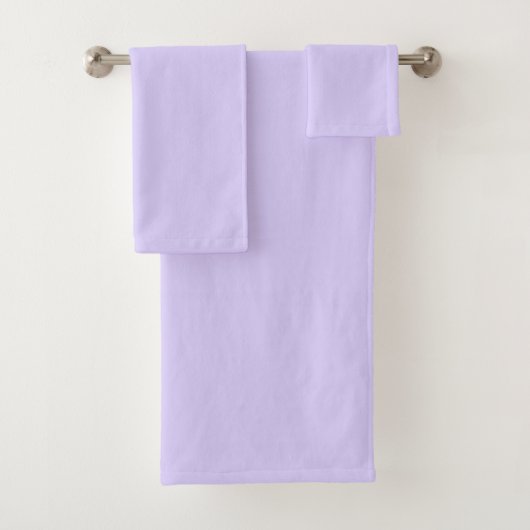 Bleke lavendel effen kleur bad handdoek (Insitu)