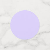 Bleke lavendel effen kleur confetti (Kleine voorkant)