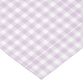 Bleke Lavendel Moderne Geruite Gingham Landelijk Tafelkleed (Gekanteld)