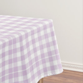 Bleke Lavendel Moderne Geruite Gingham Landelijk Tafelkleed