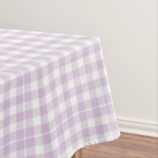 Bleke Lavendel Moderne Geruite Gingham Landelijk Tafelkleed
