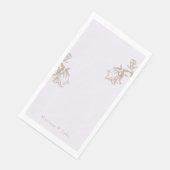 Bleke Lavendel Personalized Chinoiserie  Servet (Hoek)