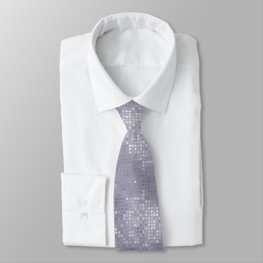 Bleke Lavendel Sequin Effect Stropdas (Gebonden)