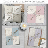 Bleke Lavendel Serene Manuscript Geweven Franje Deken