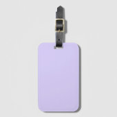 Bleke lavender Solid Color Bagagelabel (Voorkant (verticaal))