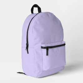 Bleke lavender Solid Color Bedrukte Rugzak