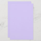 Bleke lavender Solid Color Briefpapier (Voorkant / Achterkant)