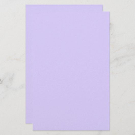 Bleke lavender Solid Color Briefpapier (Voorkant / Achterkant)