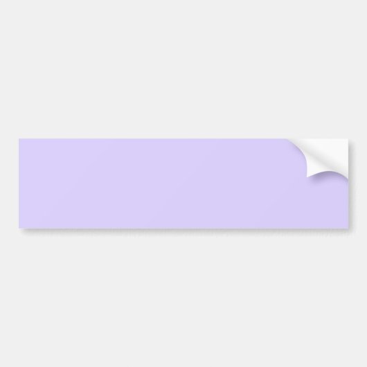 Bleke lavender Solid Color Bumpersticker (Voorkant)