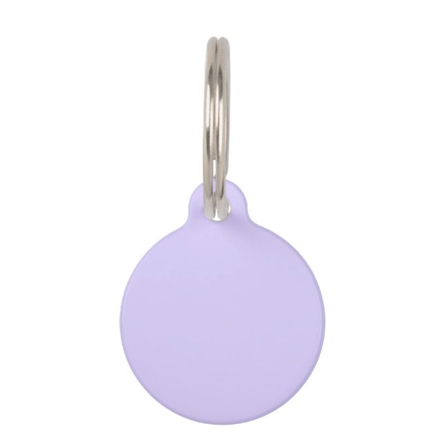 Bleke lavender Solid Color Huisdierpenning (Voorkant)