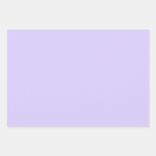 Bleke lavender Solid Color Inpakpapier Vel (Voorkant 3)