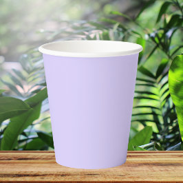 Bleke lavender Solid Color Papieren Bekers
