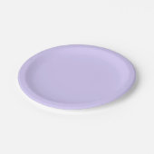 Bleke lavender Solid Color Papieren Bordje (Gekanteld)