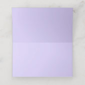 Bleke lavender Solid Color Plaatskaartje (Binnenkant ongevouwen)