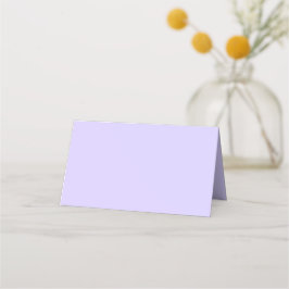 Bleke lavender Solid Color Plaatskaartje