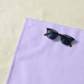 Bleke lavender Solid Color Strandlaken (In situ)