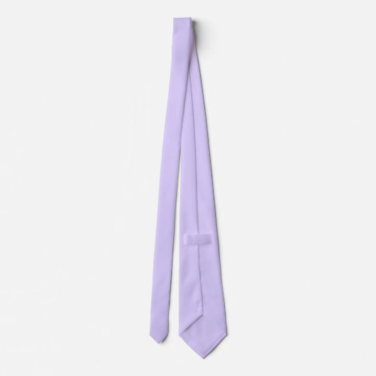Bleke lavender Solid Color Stropdas (Achterkant)