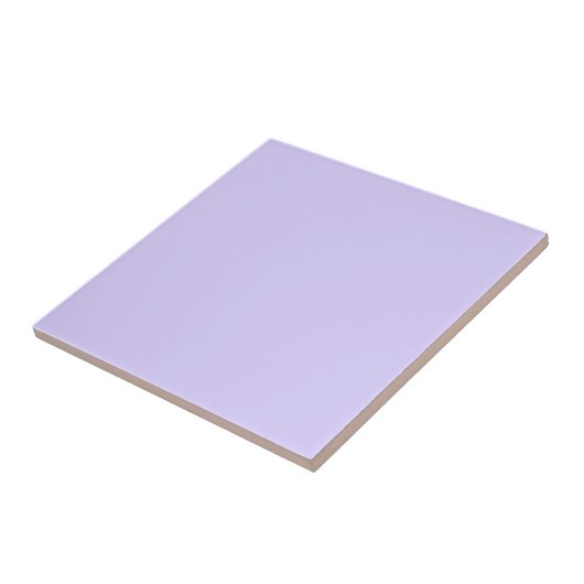 Bleke lavender Solid Color Tegeltje (Zijkant)