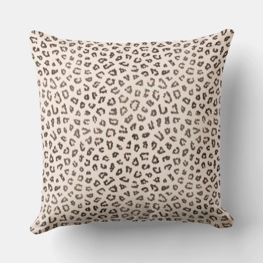 Bleke leopard-kussen kussen (Achterkant)