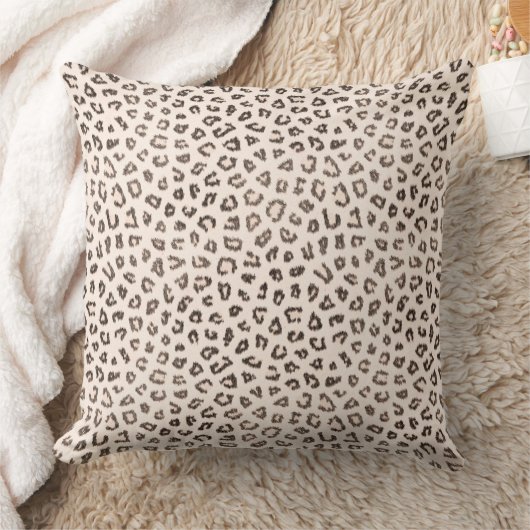 Bleke leopard-kussen kussen (Deken)