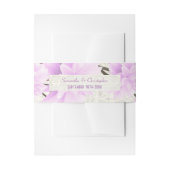  bleke lila bloesems bruiloft uitnodigingen wikkel (Voorkant Voorbeeld)