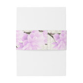  bleke lila bloesems bruiloft uitnodigingen wikkel (Achterkant Voorbeeld)