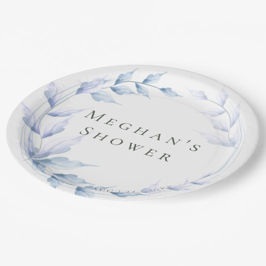  Bleke Lila olievlek Papieren Bordje (Gekanteld)