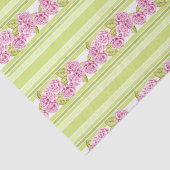 BLEKE LIME GROENE STRIPEN EN DELICATE PINKSTROMEN TISSUEPAPIER (Detail)