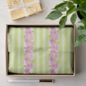 BLEKE LIME GROENE STRIPEN EN DELICATE PINKSTROMEN TISSUEPAPIER (Geschenk)