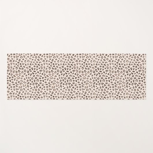 Bleke luipaard yogamat (Voorkant (horizontaal))