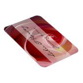 Bleke Maan Roos Persoonlijke Trouwdag Magneet (Rechterzijde)