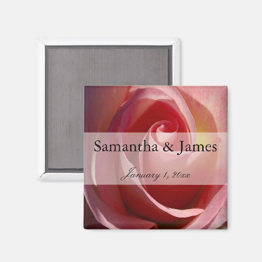 Bleke Maanroos Magneet (Voorkant / Achterkant)