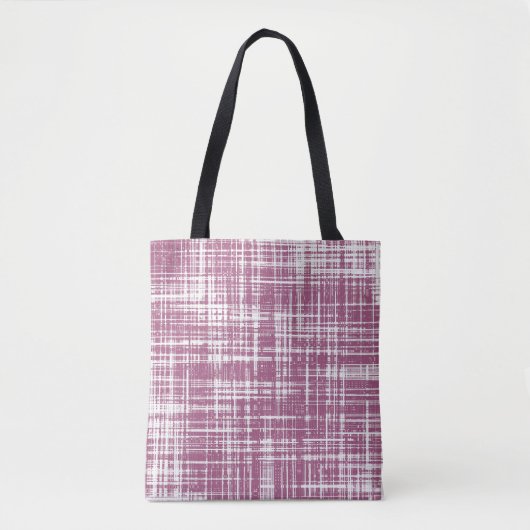 Bleke magenta striped tote bag (Voorkant)