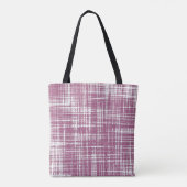 Bleke magenta striped tote bag (Achterkant)