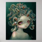 Bleke Medusa ART PRINT pop surrealisme grote oogku (Voorkant)