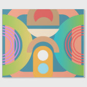 Bleke, minimalistische Abstracte geometrische vorm Cadeaupapier (Vlak)